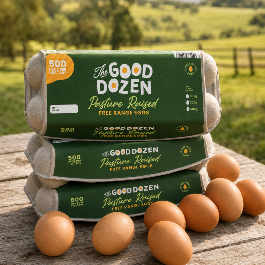 The Good Dozen pasture-raised egg cartons The Good Dozen pasture-raised egg cartons